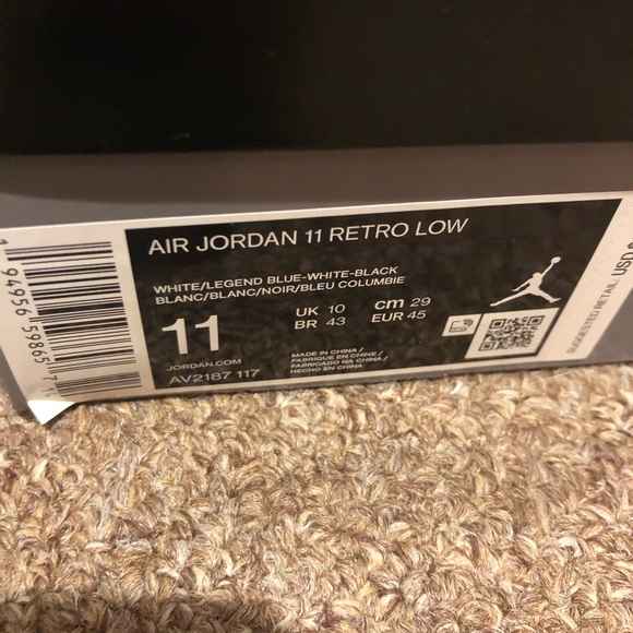 Jordan 11 low legend blue - Picture 7 of 7